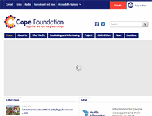 Tablet Screenshot of cope-foundation.ie